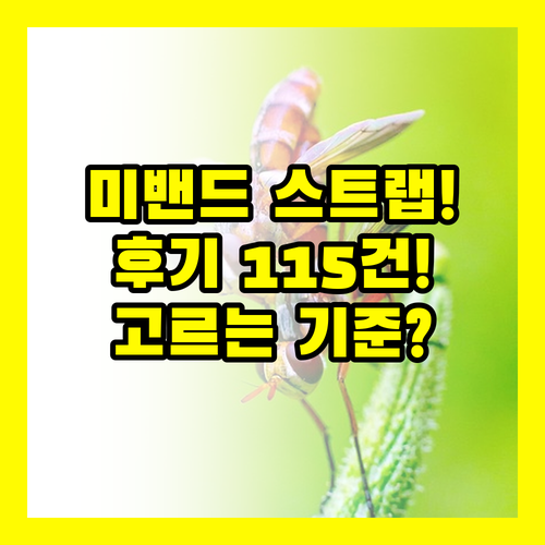 샤오미 미밴드 스트랩 115건 후기 기반 고르는 기준 알려드릴게요