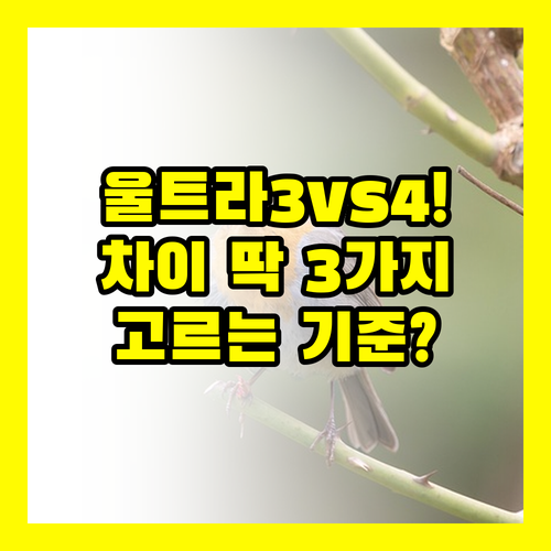 애플워치 울트라 고르는 기준 알려드릴게요 울트라 3과 4 차이 딱 3가지